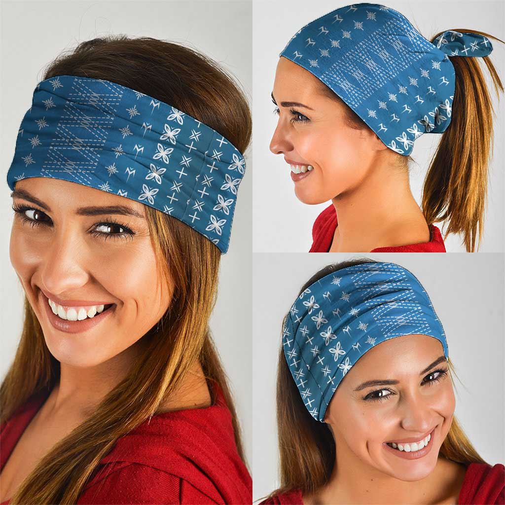 Blue Samoa Malu Tattoo Inspired Neck Gaiter LT05 - Polynesian Pride