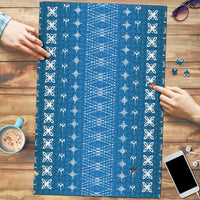 Blue Samoa Malu Tattoo Inspired Puzzle LT05 Blue - Polynesian Pride