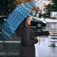 Blue Samoa Malu Tattoo Inspired Umbrella LT05 - Polynesian Pride