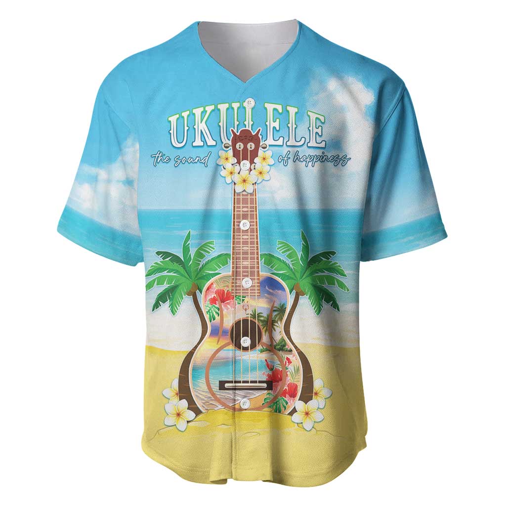 Hawaiian Ukulele Baseball Jersey Sound Of Happiness LT05 Colorful - Polynesian Pride