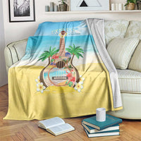 Hawaiian Ukulele Blanket Sound Of Happiness LT05 Colorful - Polynesian Pride