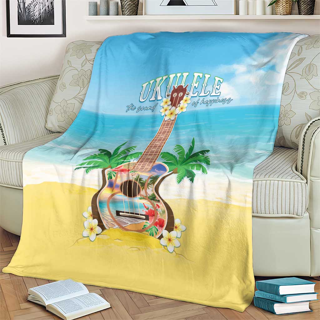 Hawaiian Ukulele Blanket Sound Of Happiness LT05 - Polynesian Pride
