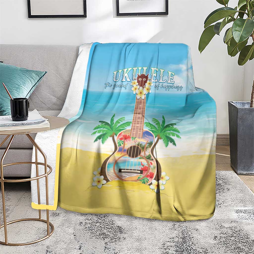 Hawaiian Ukulele Blanket Sound Of Happiness LT05 - Polynesian Pride