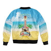 Hawaiian Ukulele Bomber Jacket Sound Of Happiness LT05 - Polynesian Pride
