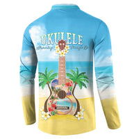 Hawaiian Ukulele Button Sweatshirt Sound Of Happiness LT05 - Polynesian Pride