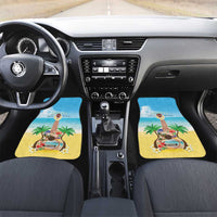 Hawaiian Ukulele Car Mats Sound Of Happiness LT05 Set 2pcs - Front Colorful - Polynesian Pride