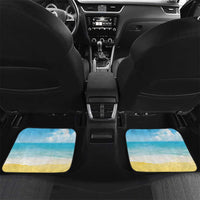 Hawaiian Ukulele Car Mats Sound Of Happiness LT05 Set 2pcs - Back Colorful - Polynesian Pride
