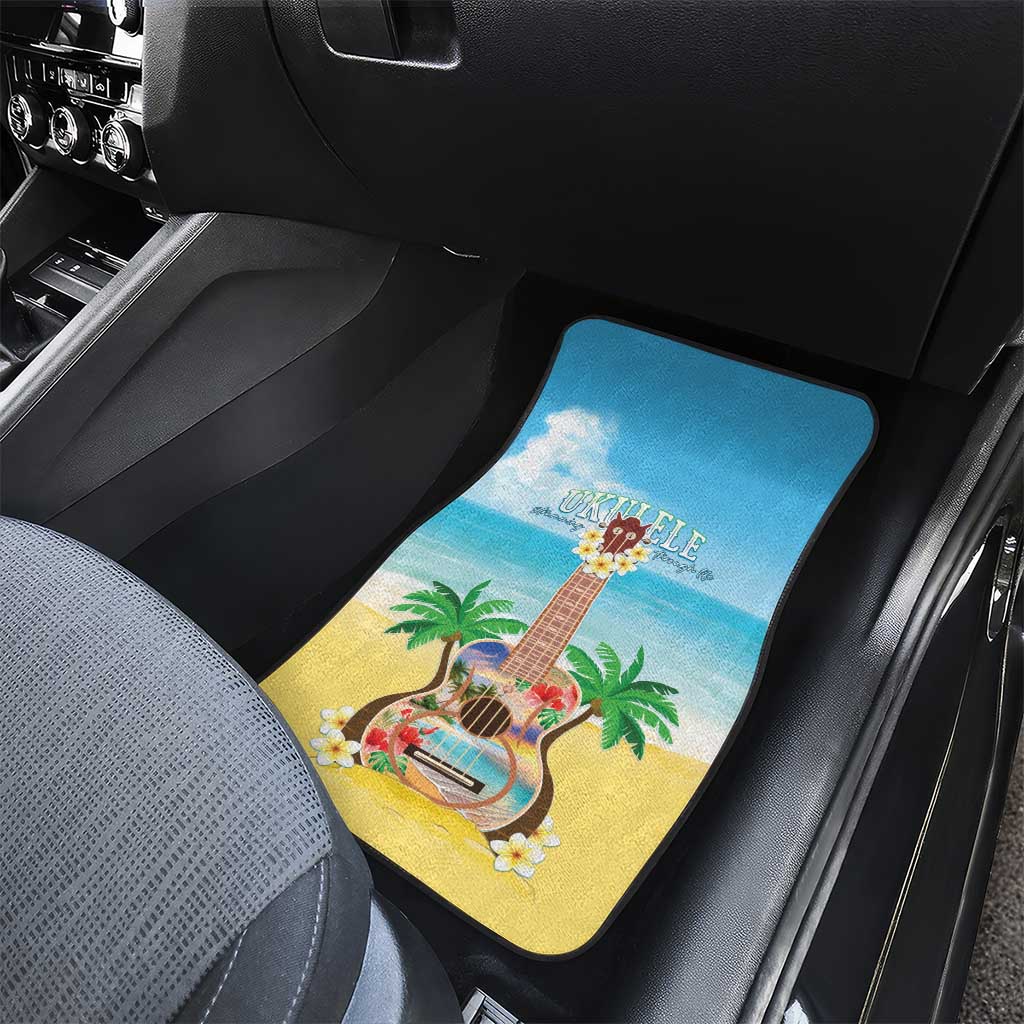 Hawaiian Ukulele Car Mats Sound Of Happiness LT05 - Polynesian Pride