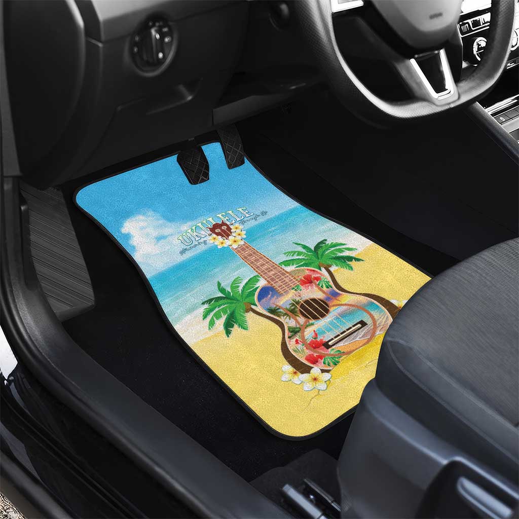 Hawaiian Ukulele Car Mats Sound Of Happiness LT05 - Polynesian Pride