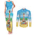 Hawaiian Ukulele Couples Matching Tank Maxi Dress and Long Sleeve Button Shirt Sound Of Happiness