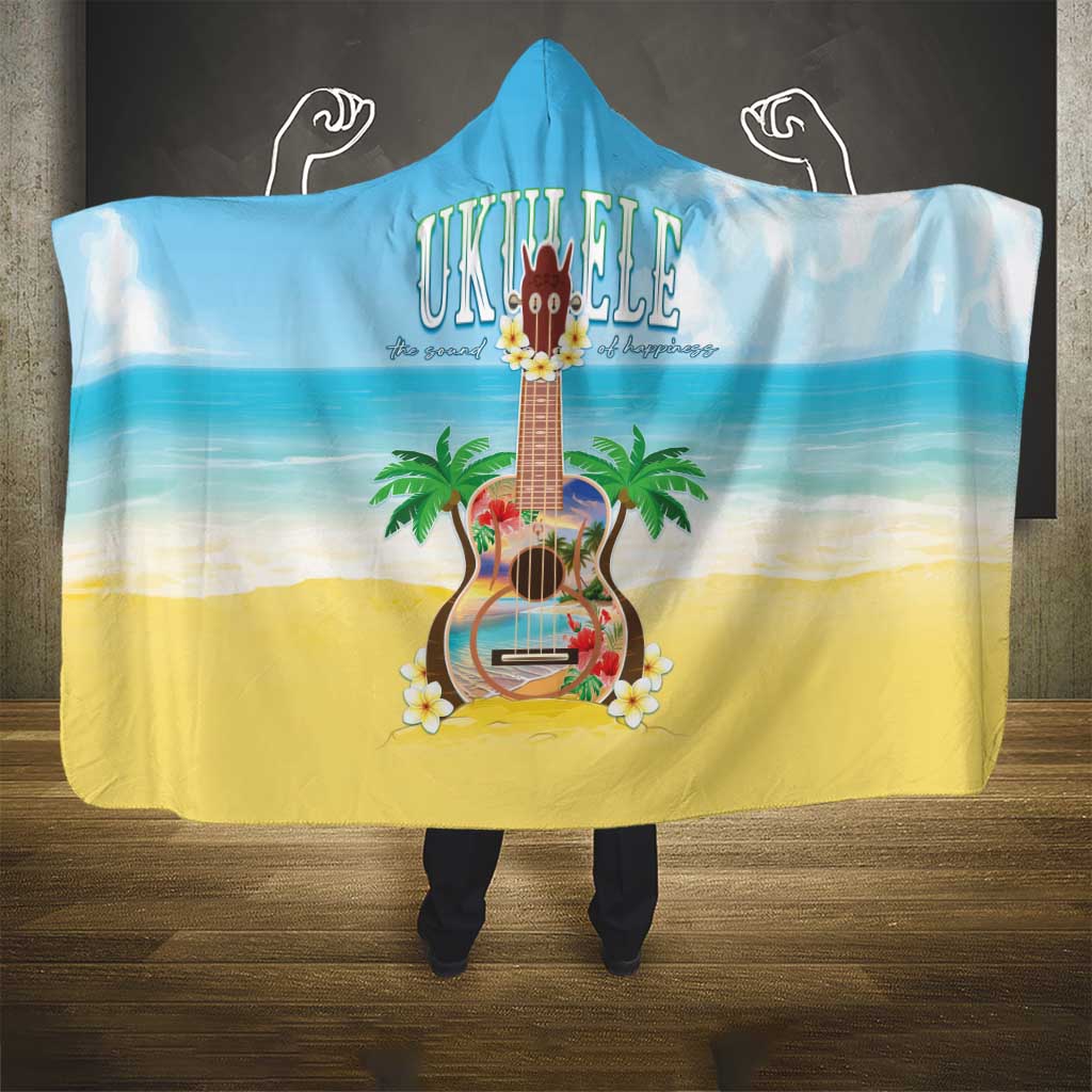Hawaiian Ukulele Hooded Blanket Sound Of Happiness LT05 - Polynesian Pride