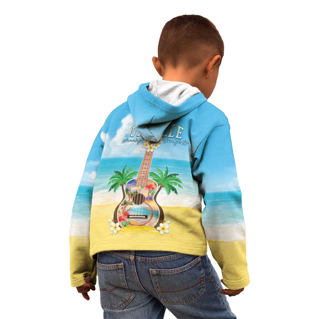 Hawaiian Ukulele Kid Hoodie Sound Of Happiness LT05 - Polynesian Pride