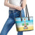 Hawaiian Ukulele Leather Tote Bag Sound Of Happiness