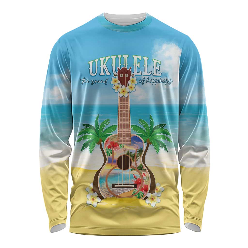 Hawaiian Ukulele Long Sleeve Shirt Sound Of Happiness LT05 Unisex Colorful - Polynesian Pride