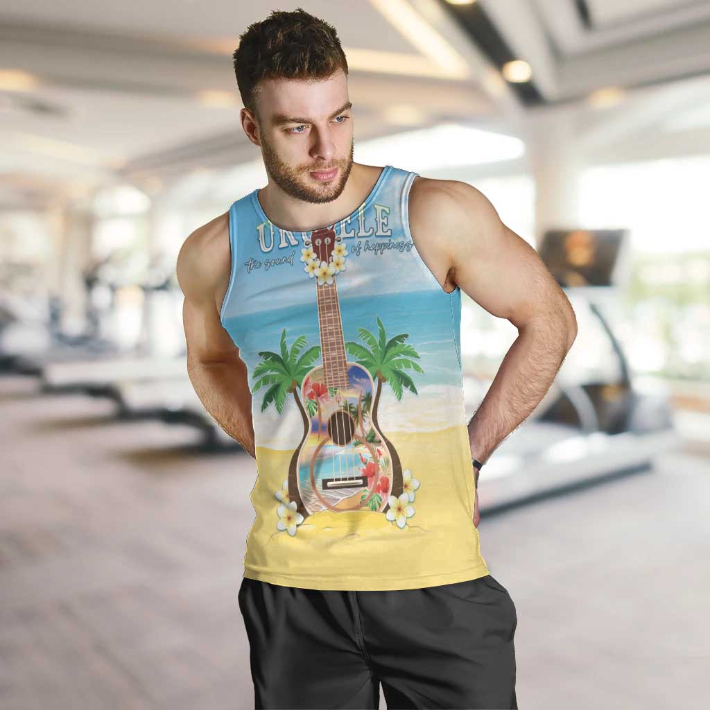 Hawaiian Ukulele Men Tank Top Sound Of Happiness LT05 Colorful - Polynesian Pride