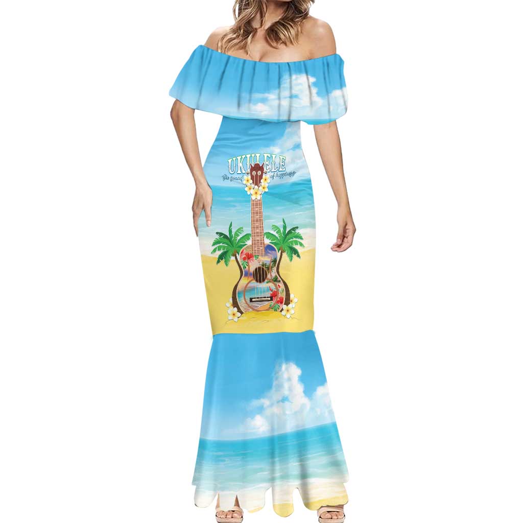 Hawaiian Ukulele Mermaid Dress Sound Of Happiness LT05 - Polynesian Pride