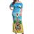 Hawaiian Ukulele Off Shoulder Maxi Dress Sound Of Happiness