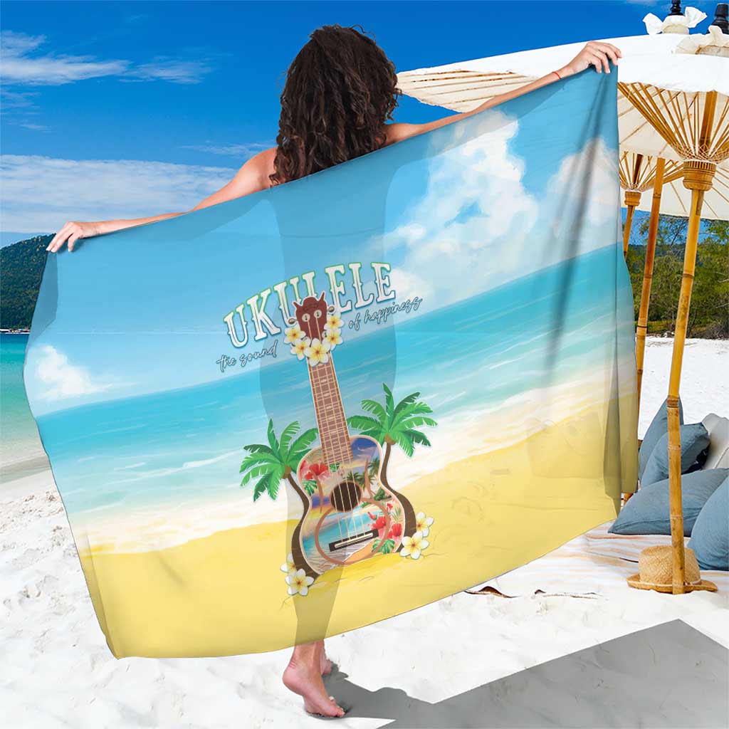 Hawaiian Ukulele Sarong Sound Of Happiness LT05 One Size 44 x 66 inches Colorful - Polynesian Pride