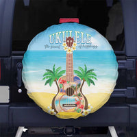 Hawaiian Ukulele Spare Tire Cover Sound Of Happiness LT05 No hole Colorful - Polynesian Pride