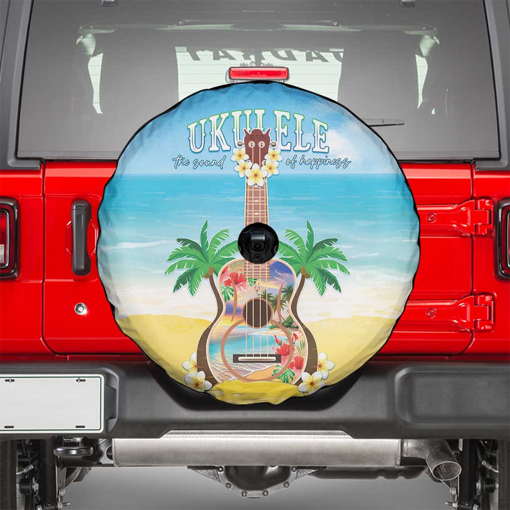 Hawaiian Ukulele Spare Tire Cover Sound Of Happiness LT05 - Polynesian Pride