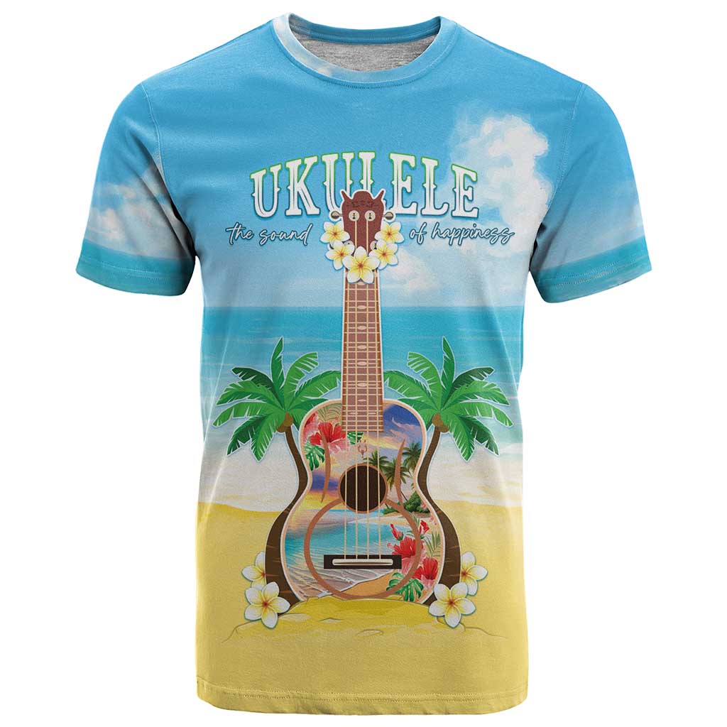 Hawaiian Ukulele T Shirt Sound Of Happiness LT05 Colorful - Polynesian Pride
