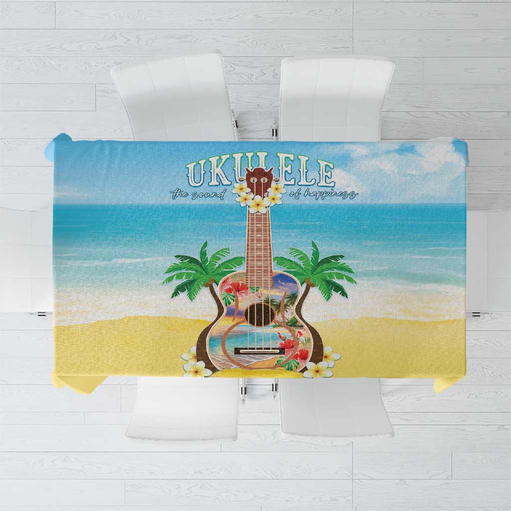 Hawaiian Ukulele Tablecloth Sound Of Happiness