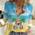 Hawaiian Ukulele Women Casual Shirt Sound Of Happiness