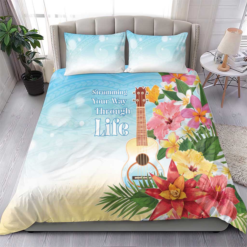 National Ukulele Day Bedding Set Tropical Vibe LT05 - Polynesian Pride