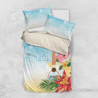 National Ukulele Day Bedding Set Tropical Vibe LT05 US Twin 172cm x 218cm Colorful - Polynesian Pride
