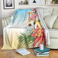 National Ukulele Day Blanket Tropical Vibe LT05 Colorful - Polynesian Pride