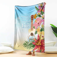 National Ukulele Day Blanket Tropical Vibe LT05 - Polynesian Pride