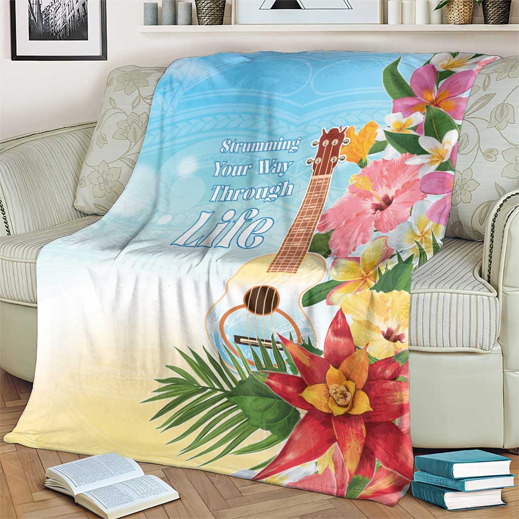 National Ukulele Day Blanket Tropical Vibe LT05 - Polynesian Pride
