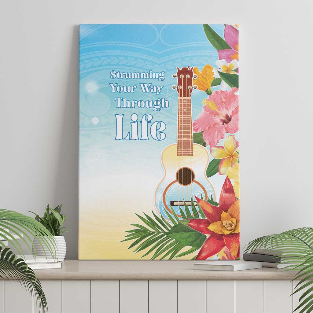 National Ukulele Day Canvas Wall Art Tropical Vibe LT05 - Polynesian Pride