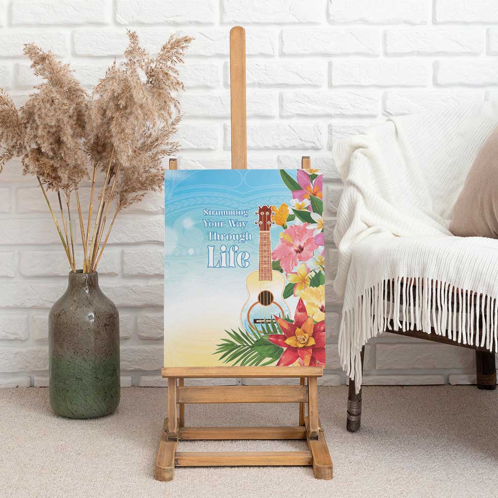 National Ukulele Day Canvas Wall Art Tropical Vibe LT05 - Polynesian Pride