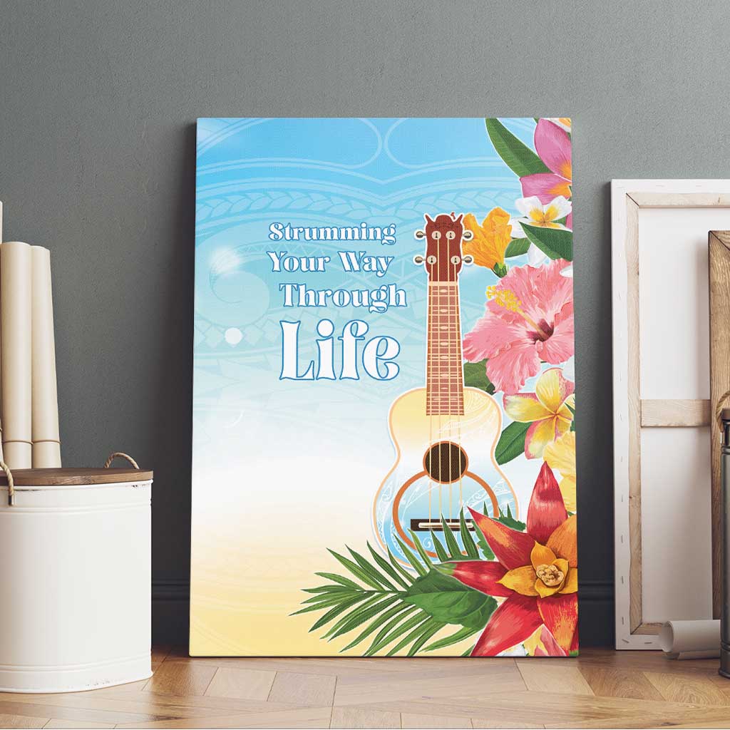 National Ukulele Day Canvas Wall Art Tropical Vibe LT05 - Polynesian Pride