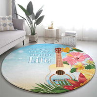 National Ukulele Day Round Carpet Tropical Vibe LT05 - Polynesian Pride