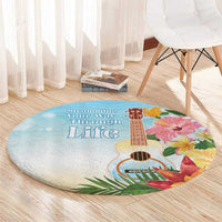 National Ukulele Day Round Carpet Tropical Vibe LT05 - Polynesian Pride