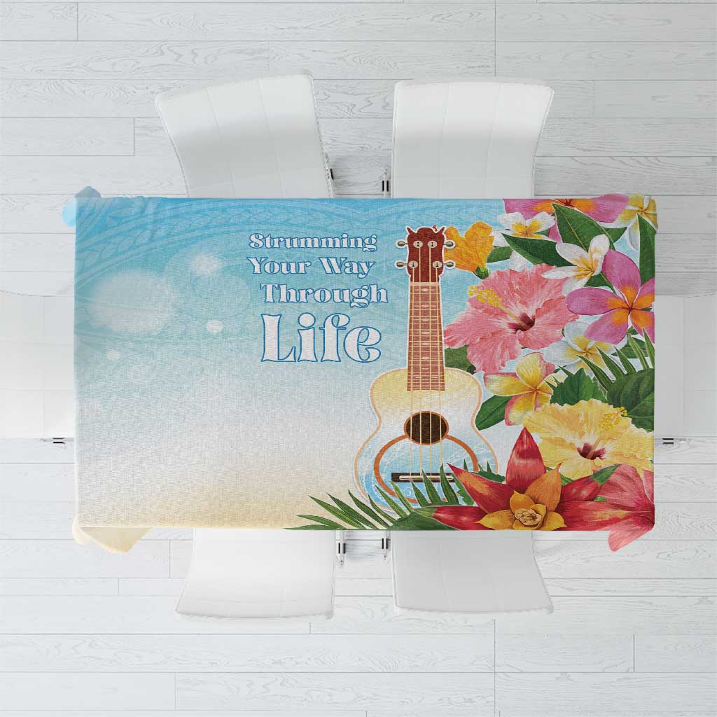 National Ukulele Day Tablecloth Tropical Vibe