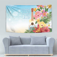 National Ukulele Day Tapestry Tropical Vibe LT05 - Polynesian Pride