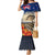 New Zealand ANZAC Day Family Matching Mermaid Dress and Hawaiian Shirt The Lonesome Pine With Soldier Fern LT05 Mom's Dress Blue - Polynesian Pride