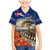 New Zealand ANZAC Day Family Matching Mermaid Dress and Hawaiian Shirt The Lonesome Pine With Soldier Fern LT05 Son's Shirt Blue - Polynesian Pride