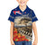 New Zealand ANZAC Day Family Matching Puletasi and Hawaiian Shirt The Lonesome Pine With Soldier Fern LT05 Son's Shirt Blue - Polynesian Pride