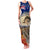 New Zealand ANZAC Day Family Matching Tank Maxi Dress and Hawaiian Shirt The Lonesome Pine With Soldier Fern LT05 Mom's Dress Blue - Polynesian Pride