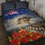 New Zealand ANZAC Day Quilt Bed Set The Lonesome Pine With Soldier Fern LT05 Blue - Polynesian Pride