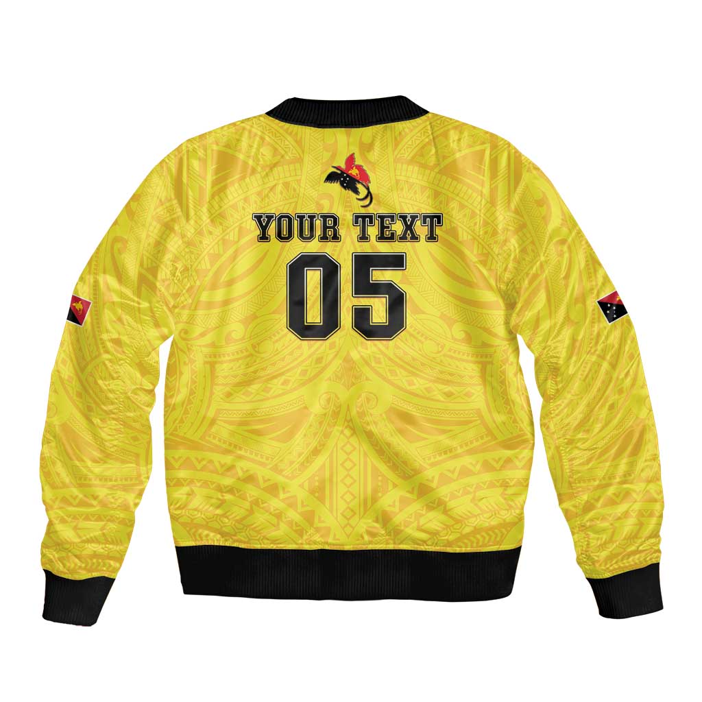 Papua New Guinea Rugby Custom Bomber Jacket Kumuls Heritage LT05 - Polynesian Pride