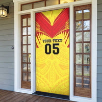 Papua New Guinea Rugby Custom Door Cover Kumuls Heritage LT05 - Polynesian Pride