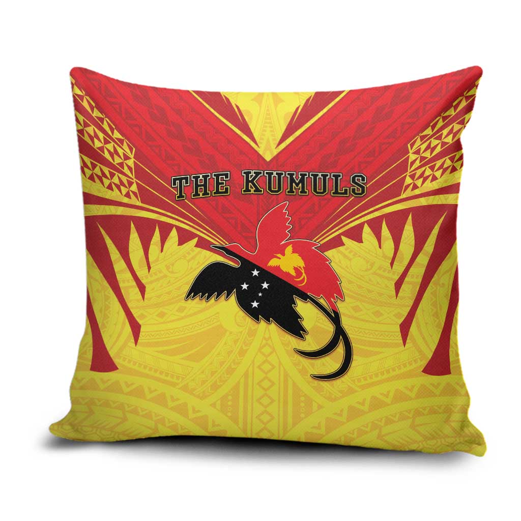 Papua New Guinea Rugby Pillow Cover Kumuls Heritage LT05 Yellow - Polynesian Pride