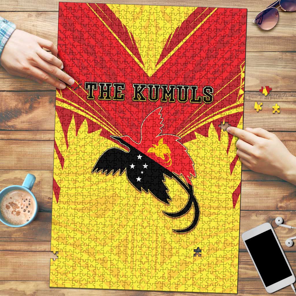 Papua New Guinea Rugby Puzzle Kumuls Heritage LT05 Yellow - Polynesian Pride