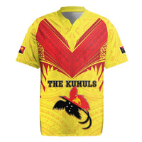 Papua New Guinea Rugby Custom Rugby Jersey Kumuls Heritage LT05 Yellow - Polynesian Pride
