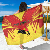 Papua New Guinea Rugby Sarong Kumuls Heritage LT05 One Size 44 x 66 inches Yellow - Polynesian Pride